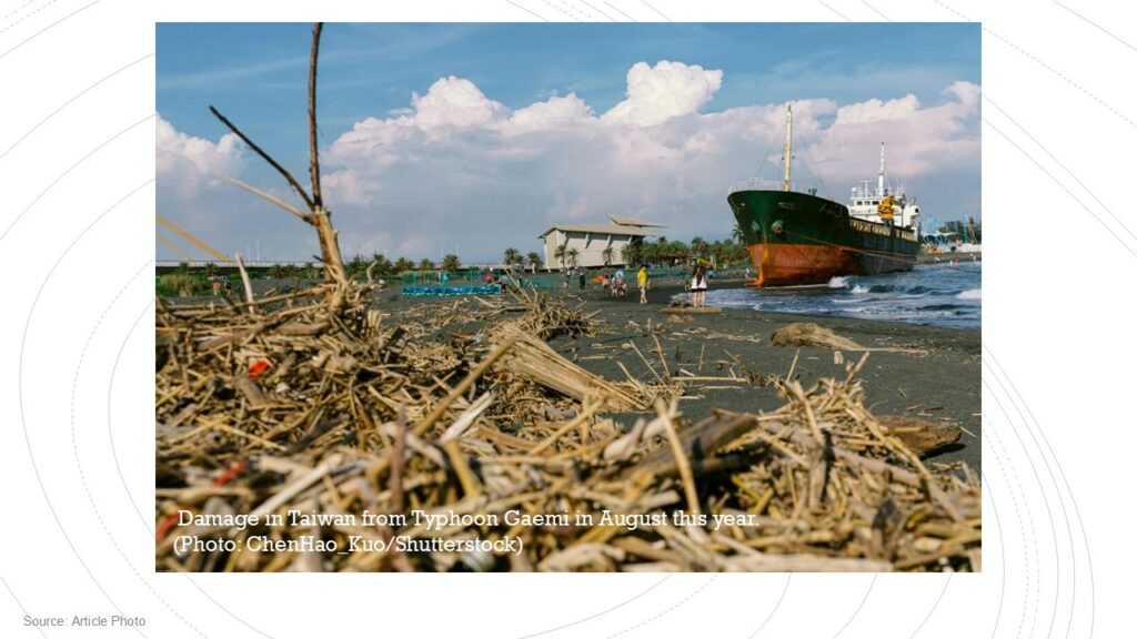 Typhoons causing billions in agricultural losses, disrupt global supply chains